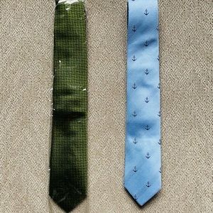 Weekend Casual anchors tie - green pattern tie